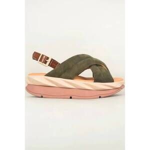 NEW 4CCCCEES women's mellow me sandals in moss